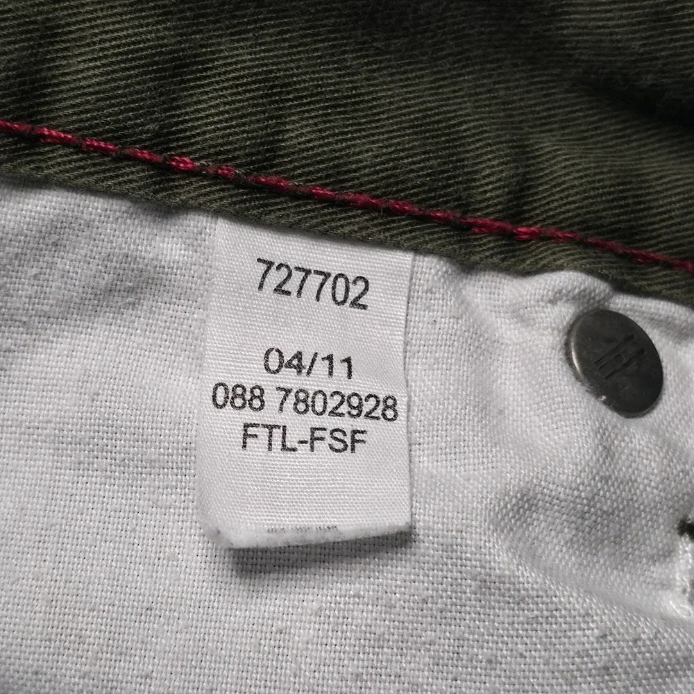 Tommy Hilfiger‎ Men's Olive Green Cargo Pants Size 38x29 Casual Utilitarian